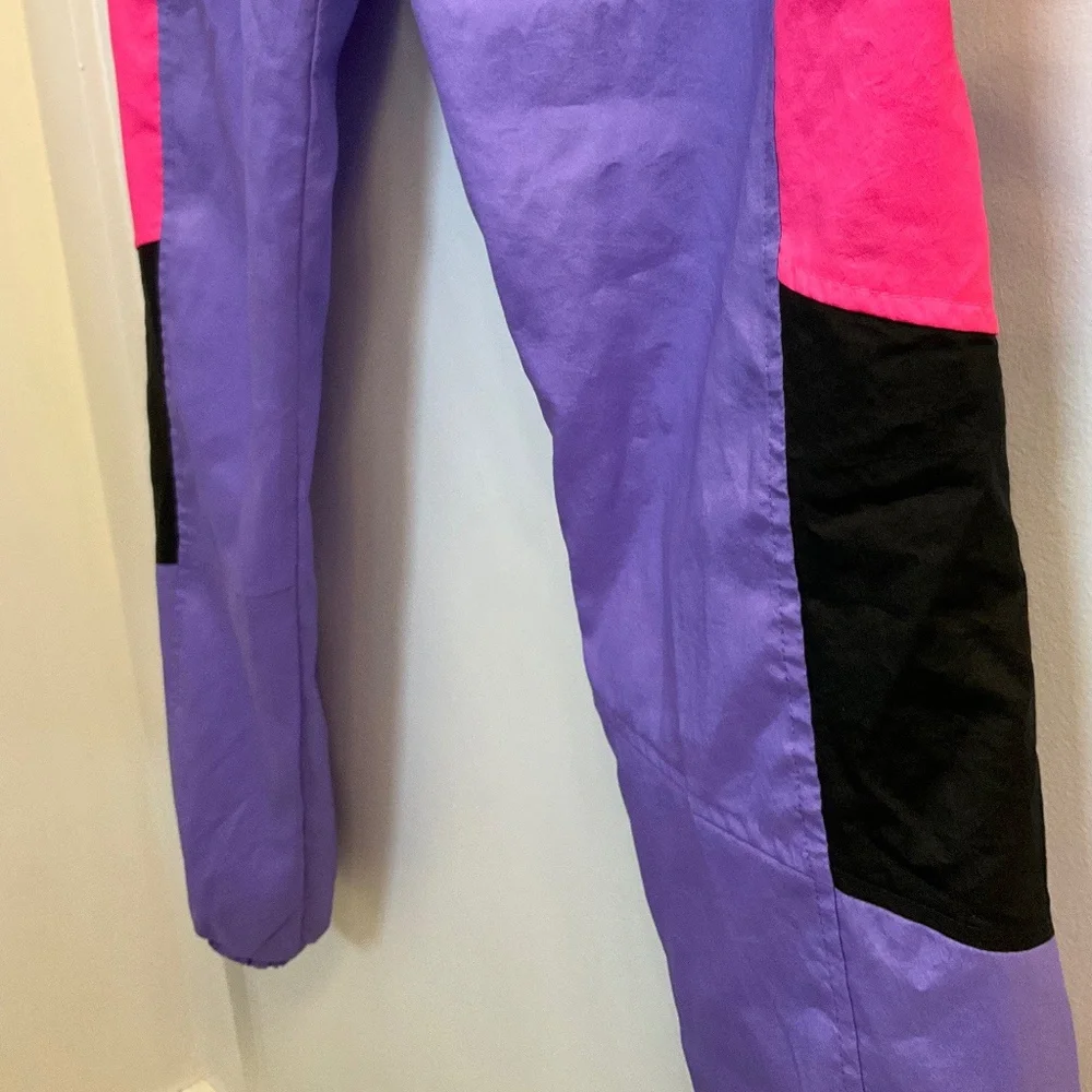 Retro 90’s vibe Puma sports pants in purple, pink, and black - size medium - Picture 6 of 7
